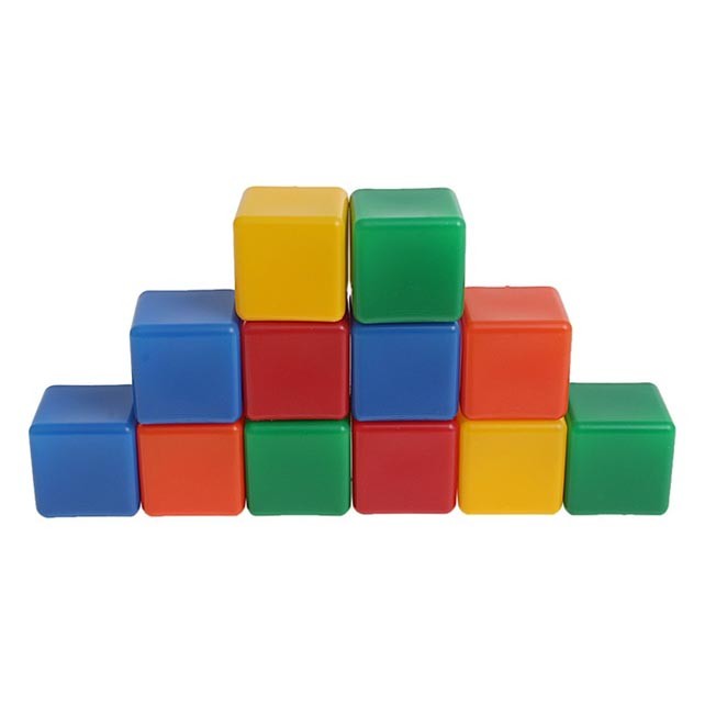 Набор кубиков 12 шт цветные 1180367.