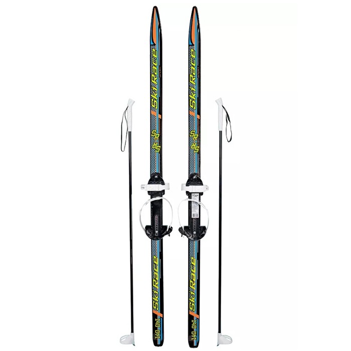 Лыжи подростковые Ski Race с палками (140/105)
