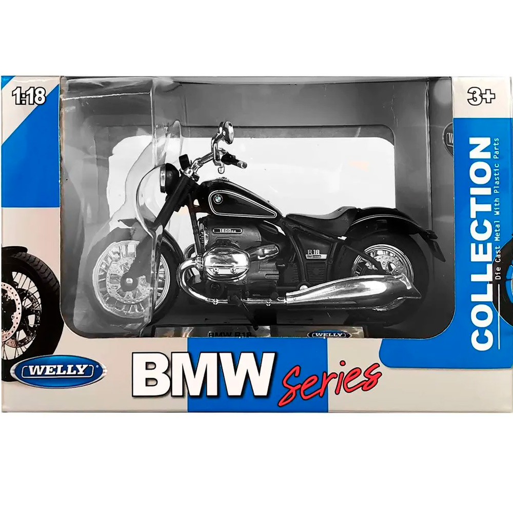 Модель 1:18 Мотоцикл BMW R 18, черный 12859PW