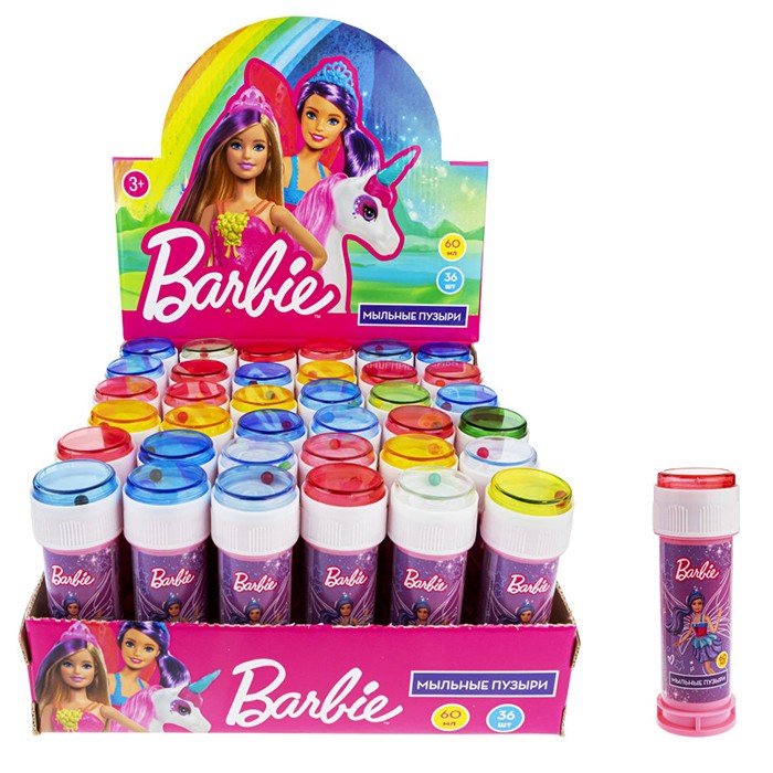 Мыльные пузыри Т22255 Barbie 60 мл 1toy
