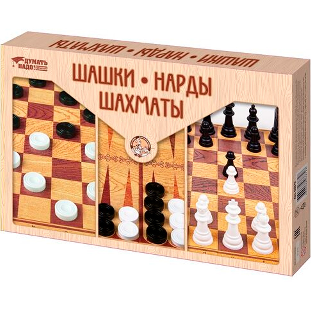 Шашки Нарды Шахматы большие 03872