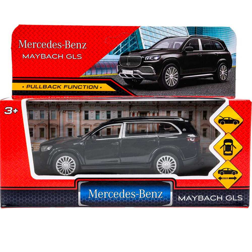 Модель MAYBCHGLS-12-BK MERCEDES-BENZ gls maybach 12см, дв,баг,ин,черный Технопарк