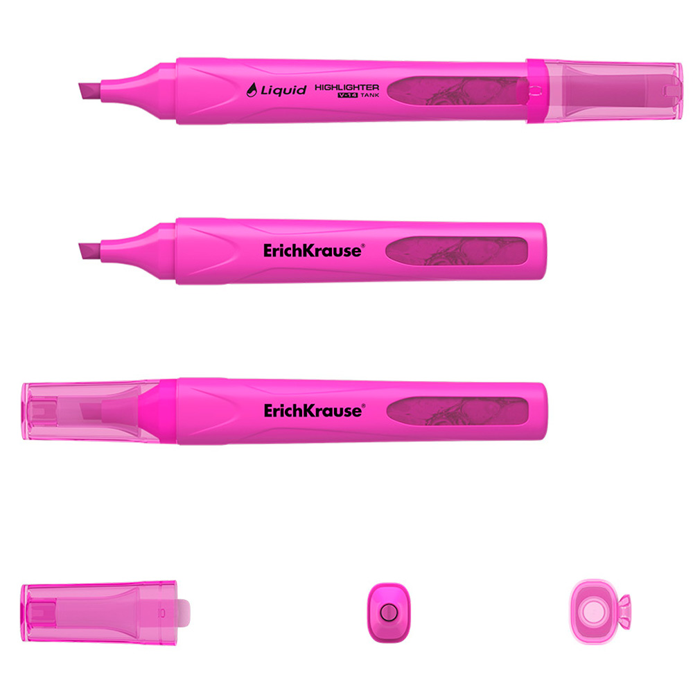 Текстмаркер розовый Liquid Visioline V-14 Neon 56029 /Erich Krause/.