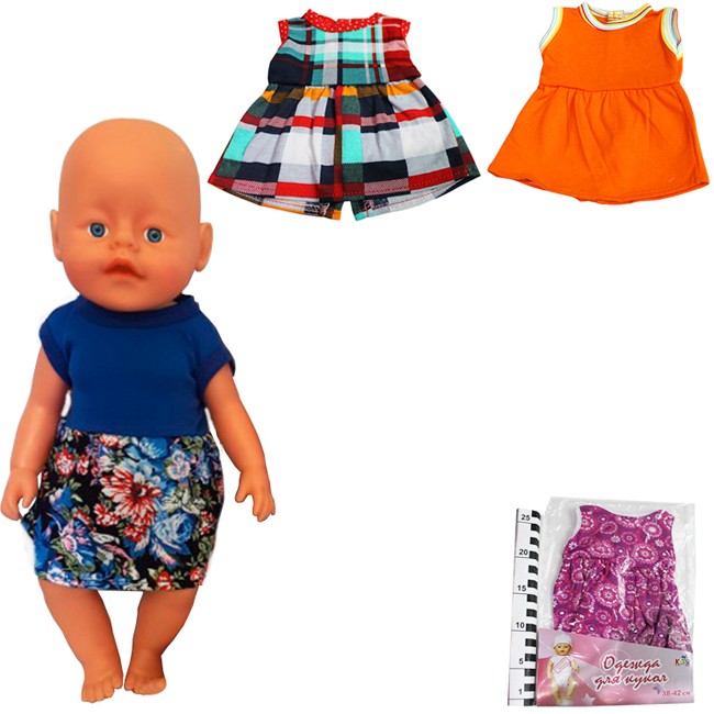 Одежда д/куклы Платье на липучке Т015.