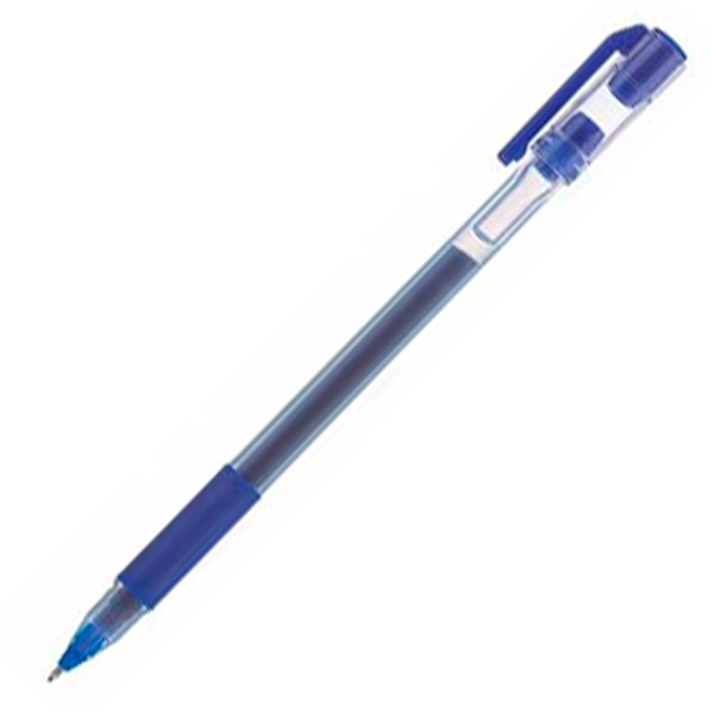 Ручка гелевая синий Pick Синяя 0,5мм с резиновым грипом GP_080024