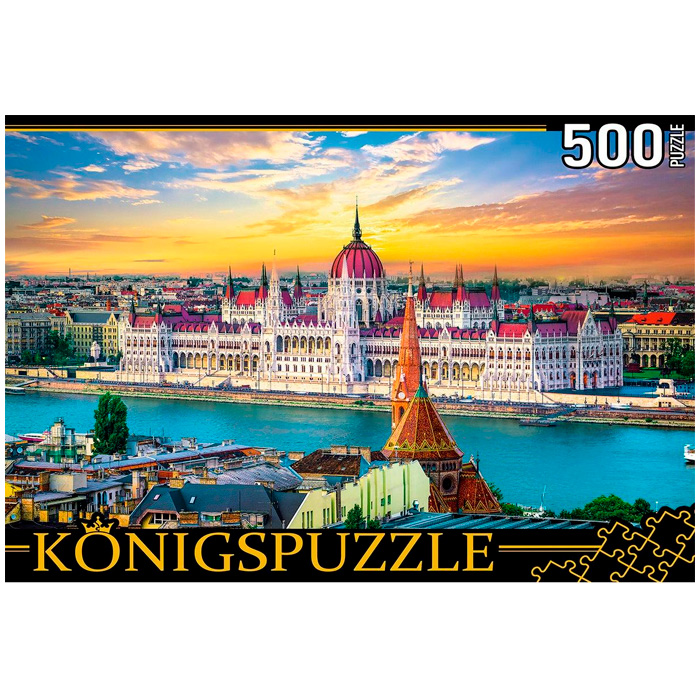 Пазл 500 Венгрия.Закат в Будапеште ШТK500-6799.