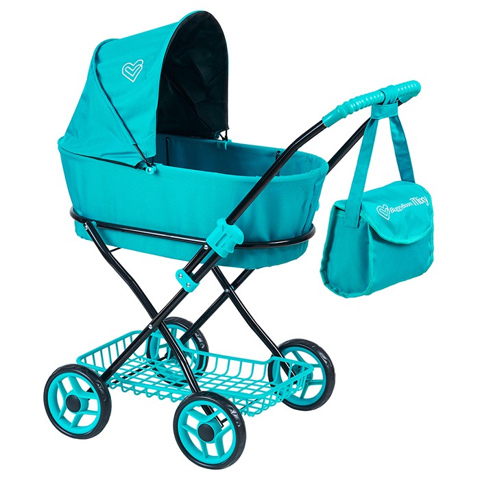 Коляска для куклы 8019-0625 Микси Багги Бум Mixy Buggy Boom бирюзовый классическая.