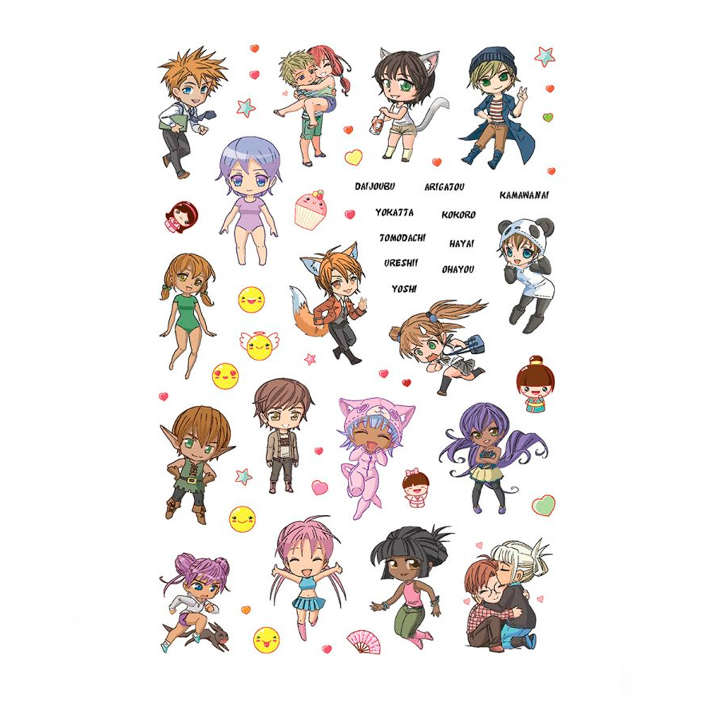 Наклейки Аниме Anime&Kawaii розовая 978-5-00141-682-1 Наклейки Аниме Anime&Kawaii розовая 978-5-00141-682-1