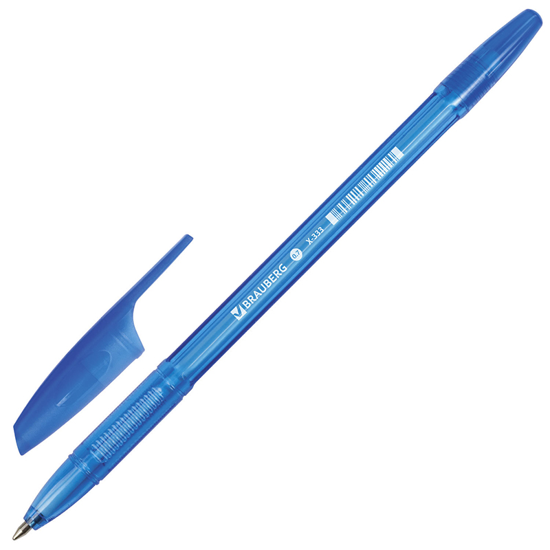 Ручка шариковая 0,7мм, синяя X-333 TONE 142828 BRAUBERG ,чернила ГЕРМ.након ШВЕЙЦАРИЯ 