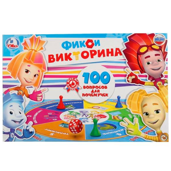 Игра Умка Викторина 100 вопросов Фиксики 4690590109403