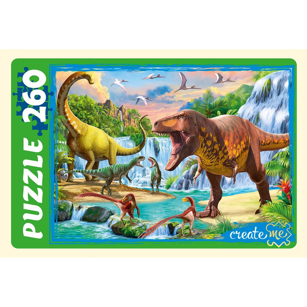 Пазл 260 Мир динозавров №33 ПУ260-3908.