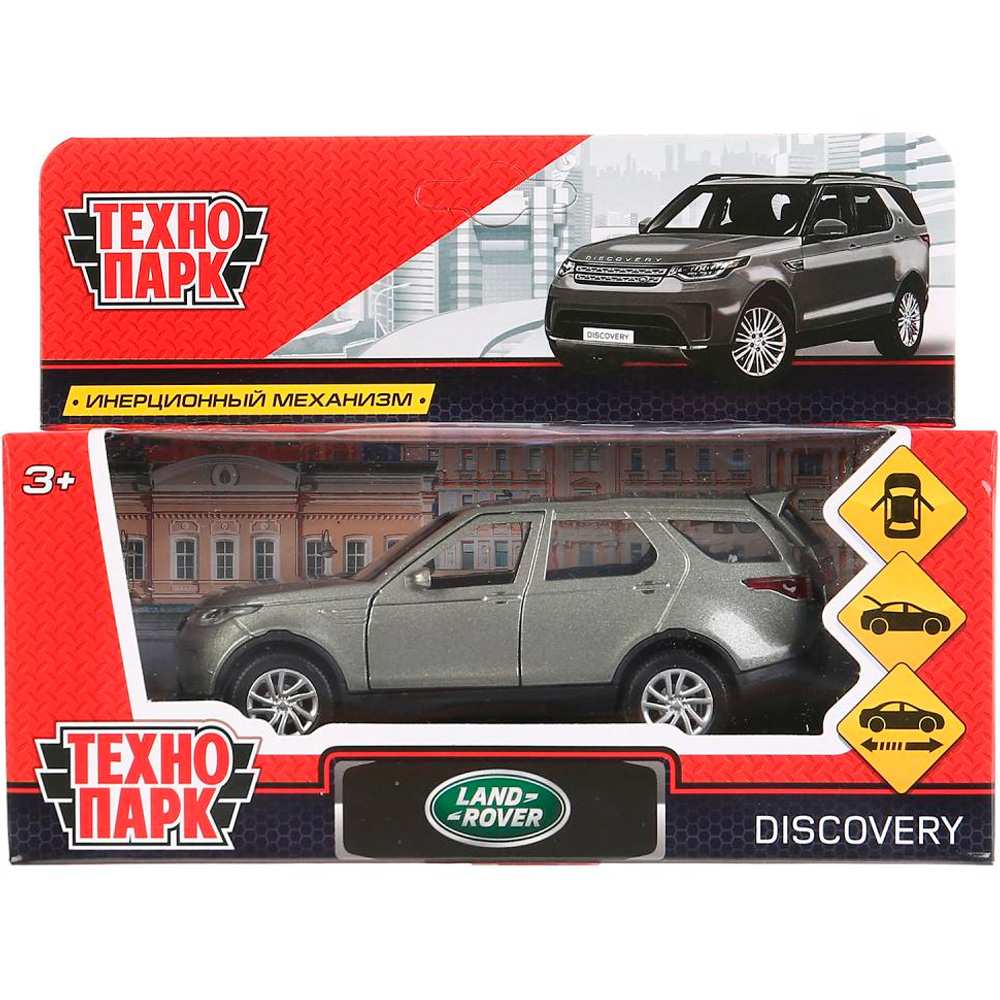 Модель DISCOVERY-GY LAND ROVER DISCOVERY серый Технопарк  в коробке