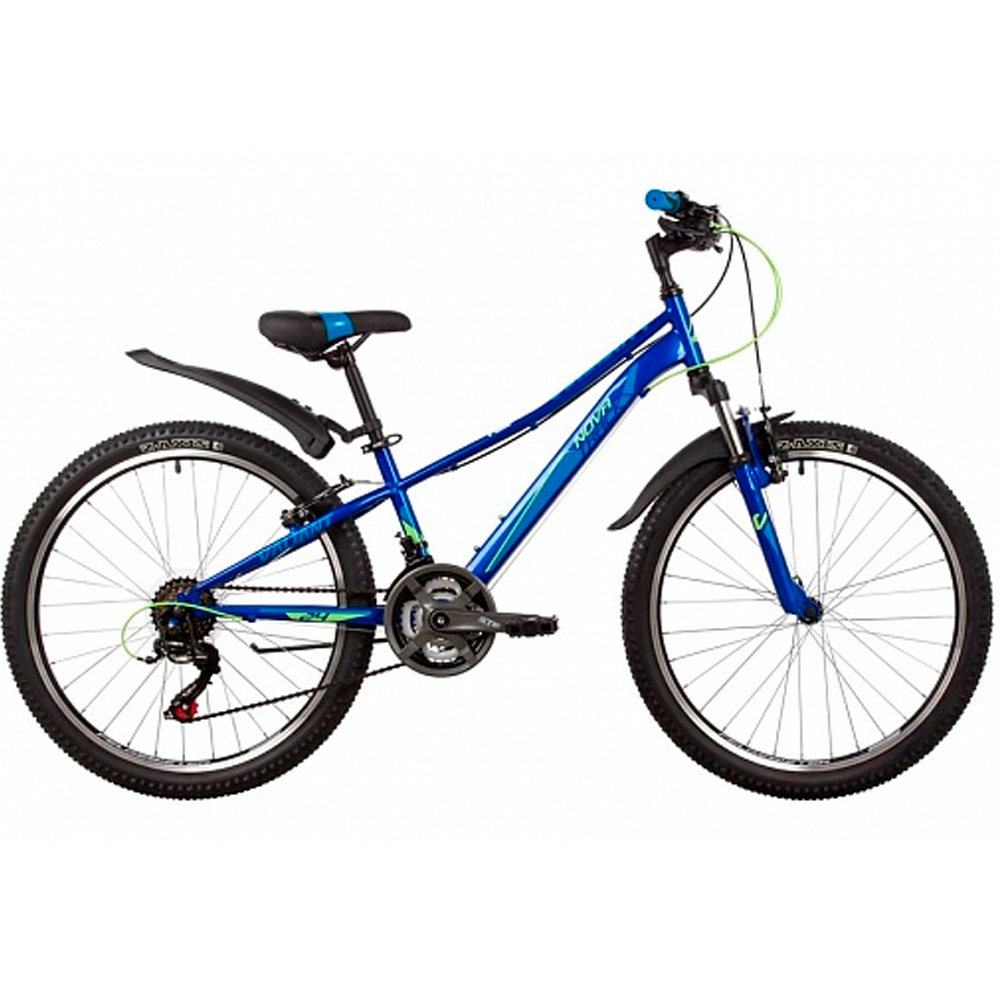Велосипед 2-х 24" VALIANT сталь.рама 10,синий,18-скор,TY21/TS38/SG-6SI, V-brake 24SH18V.VALIANT.10BL