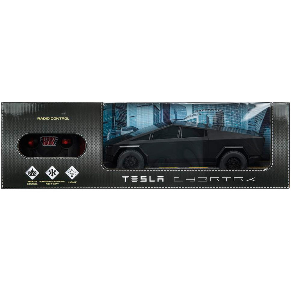Машина на радиоуправлении ELPICK-24L-BK Tesla Cybertruck, свет, 24,5 см, черный Технопарк